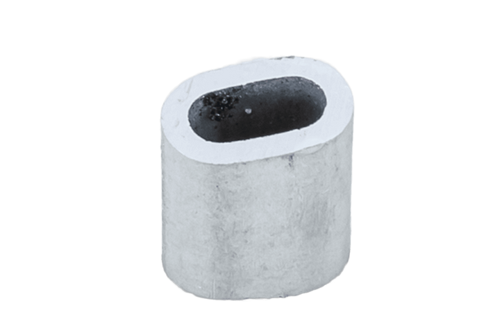Manchon à sertir aluminium pour câble DROMET ZLA.3, de 3 mm