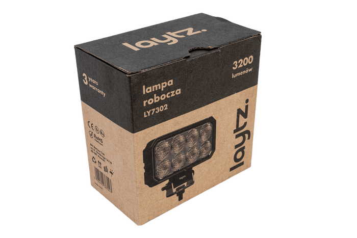 Lampe de travail, réflecteur rectangulaire LED LAYTZ LY7302, 32 LED, 3200 lm