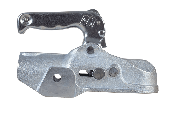 Attelage à boule WINTERHOFF WW 350-RB-K1212 pour remorque de 3500 kg avec timon tubulaire de 50 mm, en fonte