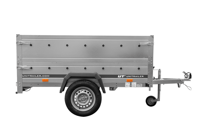 Remorque légère 200x125 UNITRAILER GARDEN 201 KIPP avec ridelles supplémentaires