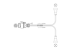 Faisceau électrique MANTES pour remorque de bateau, 5,5 m, prise 13 broches, 2 baïonnettes 5 broches