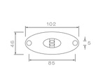 Feu de gabarit LED ASPÖCK FLATPOINT II, ​​orange, universel