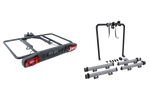 Plateforme de transport sur attelage Inter Pack Re-Cargo + adaptateur pour le transport de 2 vélos