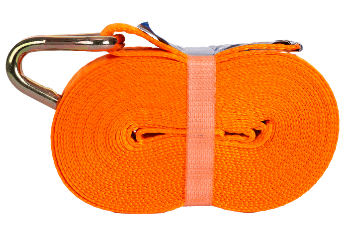 Courroie de transport orange UNITRAIER 6 m/25 mm/1 t avec tendeur