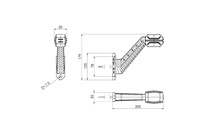 Feu de position droit à LED HORPOL DRAGON LD 2995