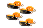 Jeu de quatre courroies de transport orange KAMAR 3 m/25 mm/0,8 t avec tendeur
