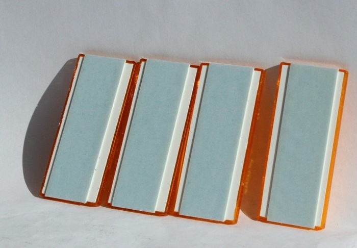 Lot: catadioptres autocollants orange pour remorques