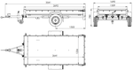 Unitrailer Remorque de Jardin 264 KIPP (Neuf) avec Roue Jockey et Planches Bis