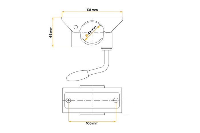 Collier de roue jockey LB 48 Unitrailer