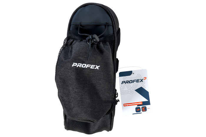 Sacoche de selle de vélo PROFEX 82318 Long Black Lux avec porte-bouteille