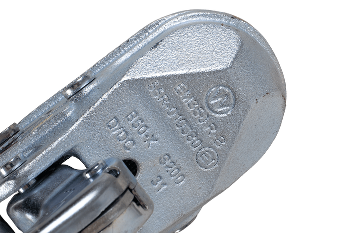 Attelage à boule WINTERHOFF WW 350-RB-K1212 pour remorque de 3500 kg avec timon tubulaire de 50 mm, en fonte