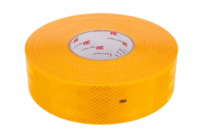 Ruban adhésif réfléchissant jaune 3M pour contours - 1 mètre