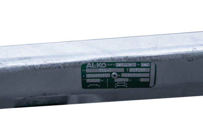 Essieu AL-KO OPTIMA non freiné pour remorque 750 kg, 1260 mm 1720 mm 4x100