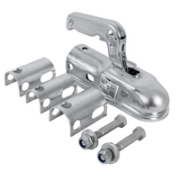 Attelage à boule STEELPRESS ZSK-1700D+Z2 pour remorque de 1700 kg avec timon tubulaire de 35 à 50 mm