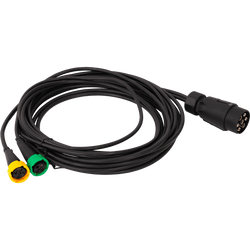 Faisceau de câblage électrique pour remorque ASPÖCK 58-1022-087, 4,5 m, connecteurs à baïonnette 7 broches, 2 x 5 broches