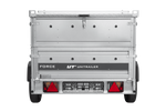 Remorque porte-voitures 230x125 UNITRAILER FORCE 230 KIPP avec côtés BIS et bâche en aluminium