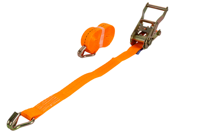 Courroie de transport orange UNITRAIER 5 m/25 mm/1 t avec tendeur