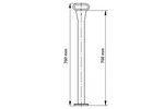 Support fixe KNOTT 4802429X pour remorque de 175 kg, 48 mm x 700 mm