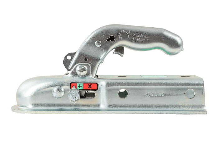 Attelage à boule KNOTT KQ14-B pour remorque de 1400 kg avec timon carré de 60 mm