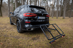 Plateforme de transport sur attelage Inter Pack Re-Cargo + adaptateur pour le transport de 2 vélos