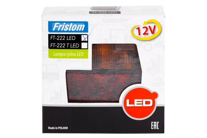 Feu arrière FRISTOM FT-222 LED, 4 fonctions universel