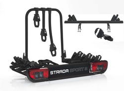 Porte-vélos Atera Strada Sport M3 + adaptateur 4 vélos - porte-vélos sur attelage (noir)