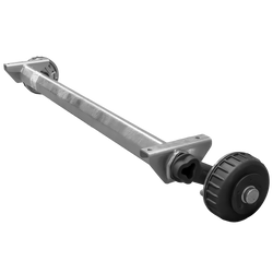 Essieu freiné AL-KO EURO pour remorque/porte-voitures 1800 kg 1650 mm 2150 mm 5x112