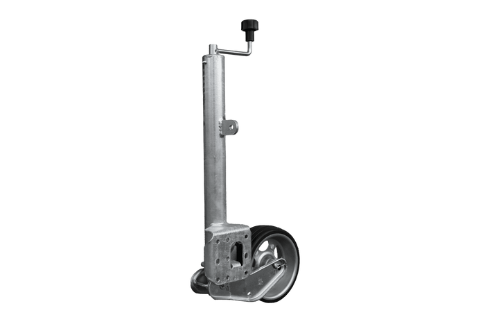 Roue jockey automatique UNITRAILER avec poignée 500 kg 60 mm 660-904 mm