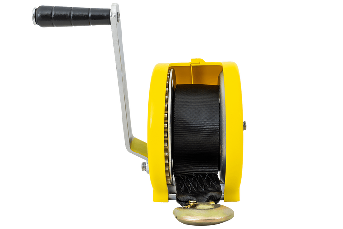 Treuil 450 kg à sangle KNOTT boîtier jaune