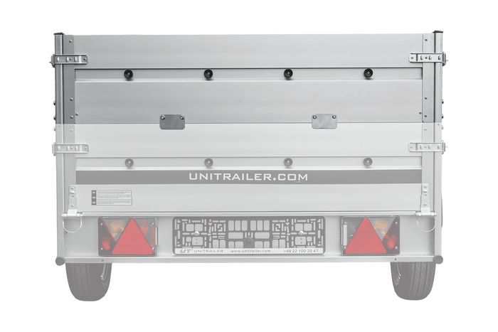 Côtés en aluminium BIS pour les remorques UNITRAILER GARDEN 264 KIPP ALU et 264/2 KIPP ALU