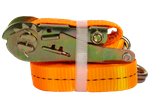 Courroie de transport orange UNITRAIER 6 m/25 mm/1 t avec tendeur
