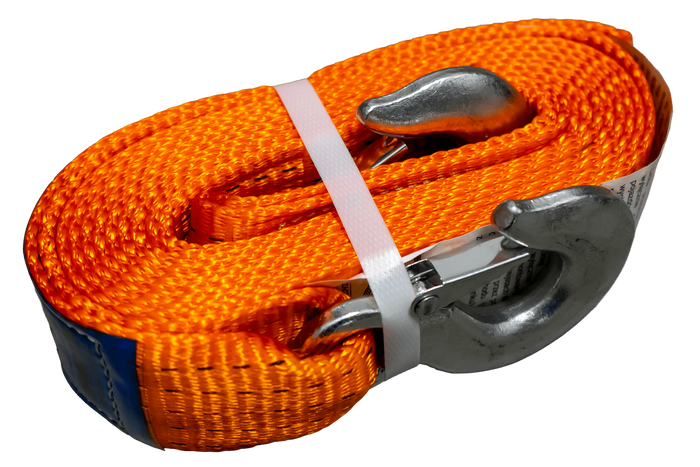 Sangle de remorquage OUTLET avec crochets UNITRAILER 4,5 m/50 mm/5 t orange