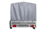 Remorque sur ressorts 264x150 UNITRAILER GARDEN 265/R KIPP avec châssis H-1100 et bâche grise