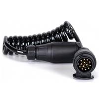 Câble électrique spiralé KAMAR E1384, 3 m, 12 V, prise 13 broches