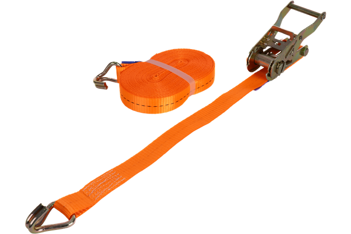 Sangle d'arrimage orange UNITRAILER 12 m/25 mm/1 t avec tendeur