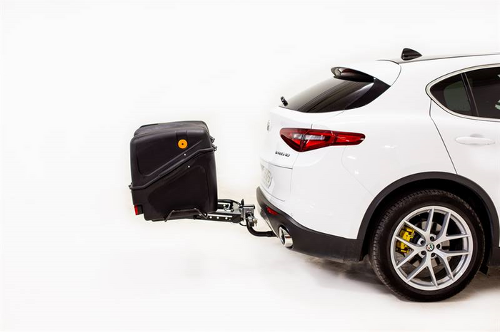 Towbox V1 Black Edition - coffre à bagages monté sur attelage