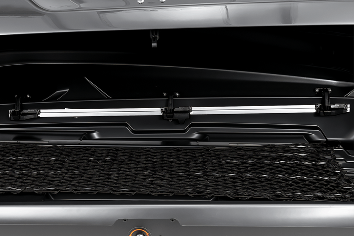 Coffre de toit, box Inter Pack Monsun M, noir métallisé