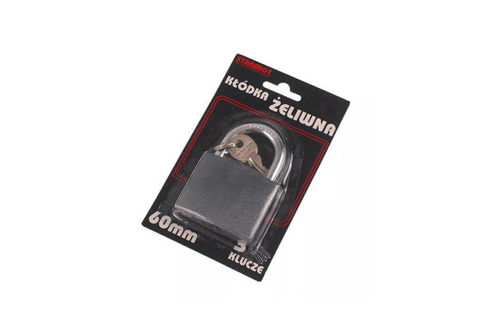 Cadenas en fonte 60mm HERMON, diamètre œil 8mm