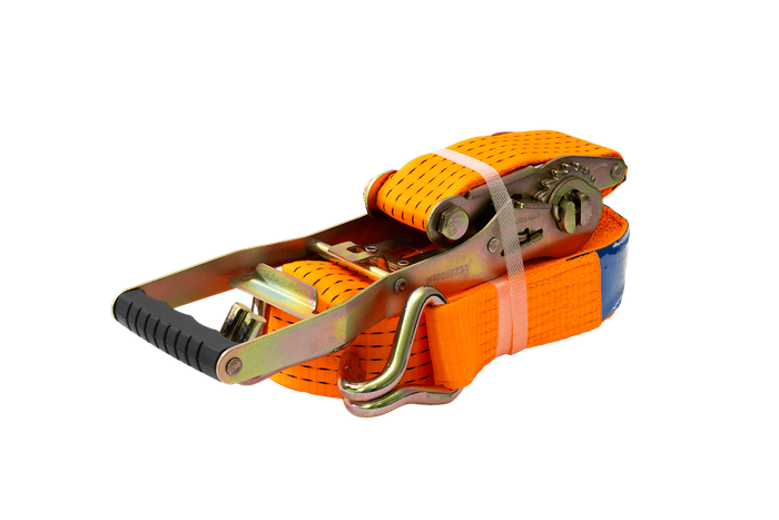 Courroie de transport orange UNITRAILER ERGO 6 m/50 mm/5 t avec tendeur