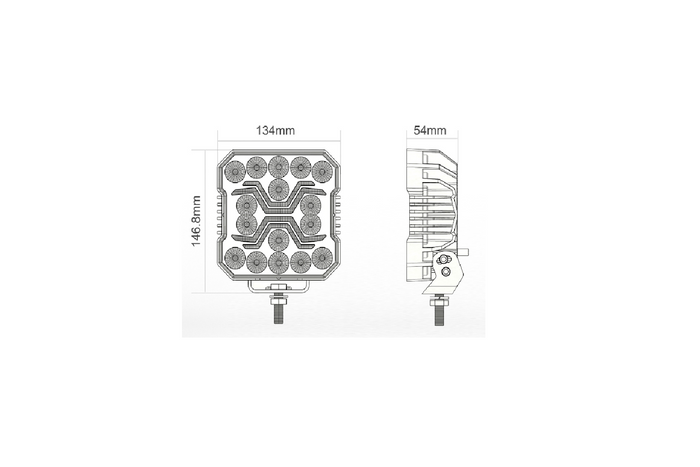 Lampe de travail, réflecteur LED KAMAR X-SPIDER L0194, 16xLED, 4200lm