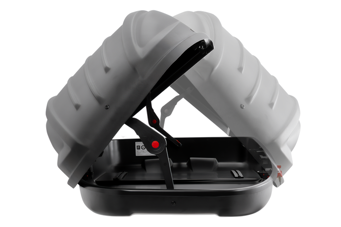 Coffre de toit Inter Pack Stella 480, noir kevlar (flexi fit G2)