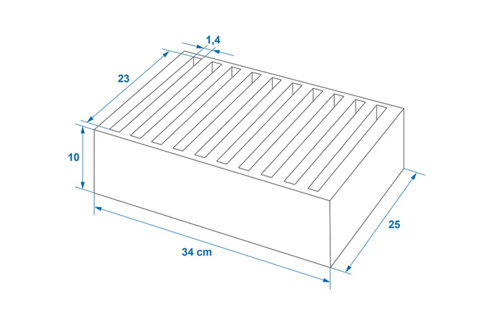 ProPlus 761472PMV01 Support de plaques d'immatriculation en mousse pour camping-car, pouvant contenir 10 plaques 