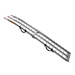 Rampe pliable UNITRAILER ALR002 en aluminium pour remorque, 221 cm, 340 kg, avec sangle