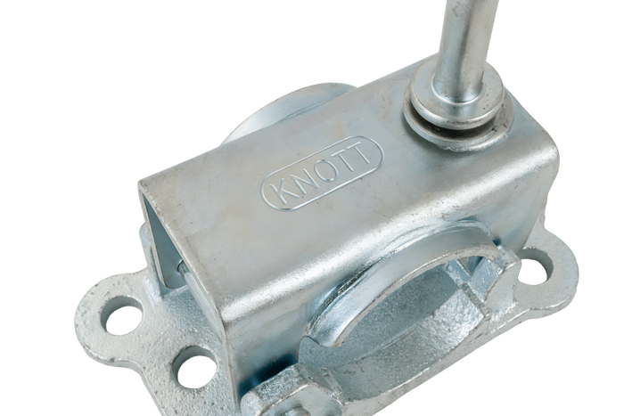 Collier de serrage pour la roue de jockey KNOTT LBG48, en fonte, 48 mm