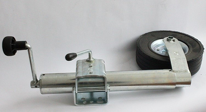 Roue jockey avec collier WINTERHOFF ST60-255SB+KLE60, 250 kg, 60 mm, 525-755 mm