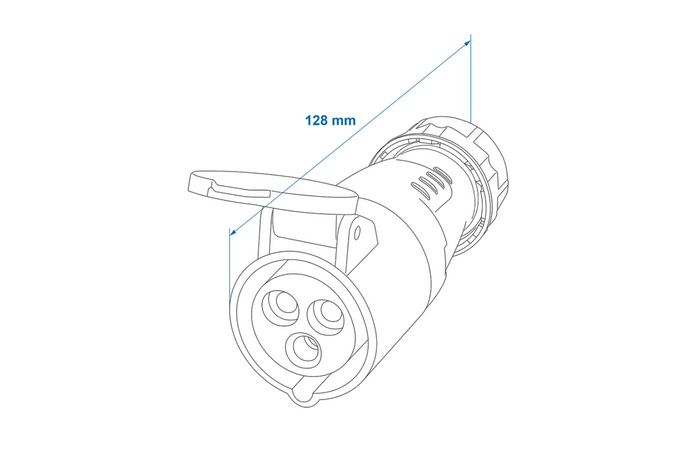 Prise de courant externe CEE 16A 230V ProPlus 373502 avec boîtier amovible
