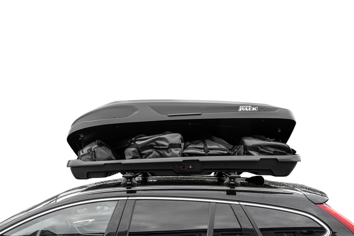 Coffre de toit, box Inter Pack Monsun M, noir mat
