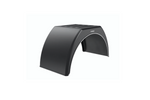 Garde-boue double pour remorque 15-16" DOMAR DK3120, passage de roue plat 1000/510 mm avec jante blanche