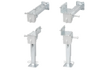 Ensemble de deux supports, béquilles extensibles avec manivelle et fixation ProPlus 361500 pour remorque plateau 1000 kg, 290-460 mm