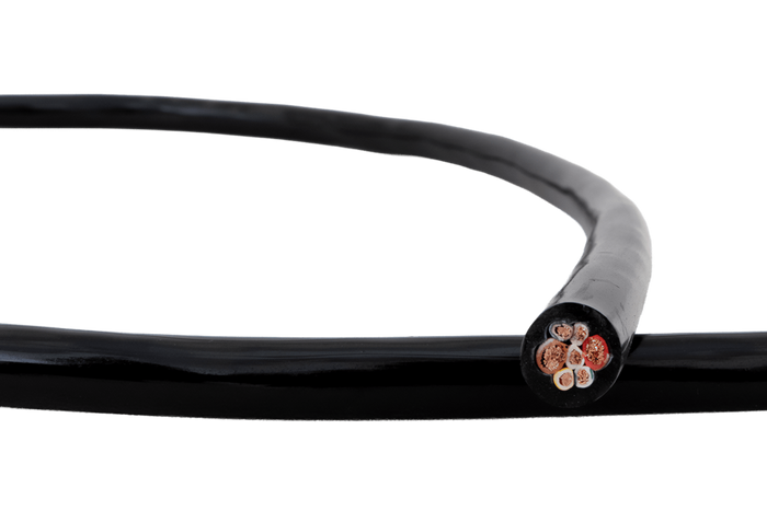 Câble électrique HYBSZ QLY-S 2x4+5x1,5 à sept conducteurs - 1 m